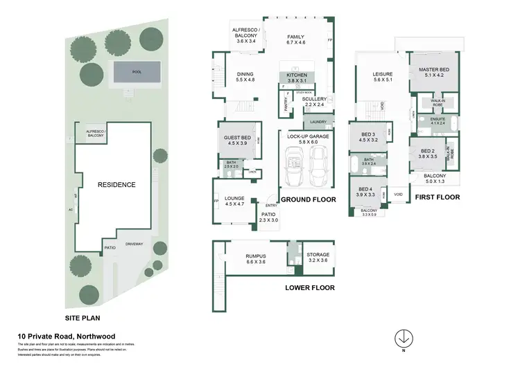 Floorplan of Homely house listing, 10 Private Road, Northwood NSW 2066
