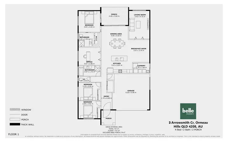 Floorplan of Homely house listing, 3 Arrowsmith Crescent, Ormeau Hills QLD 4208