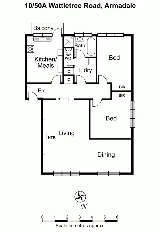 Floorplan of Homely unit listing, 10/50A Wattletree Road, Armadale VIC 3143