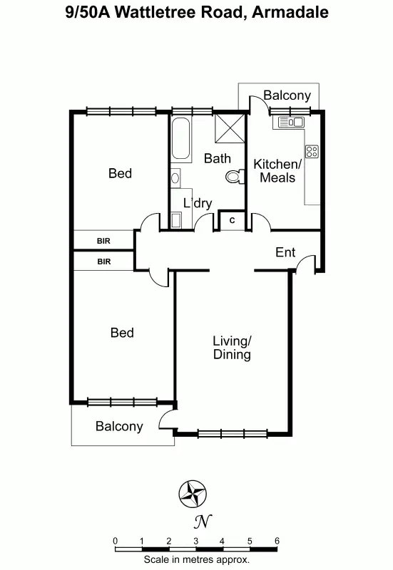 Floorplan of Homely unit listing, 9/50A Wattletree Road, Armadale VIC 3143