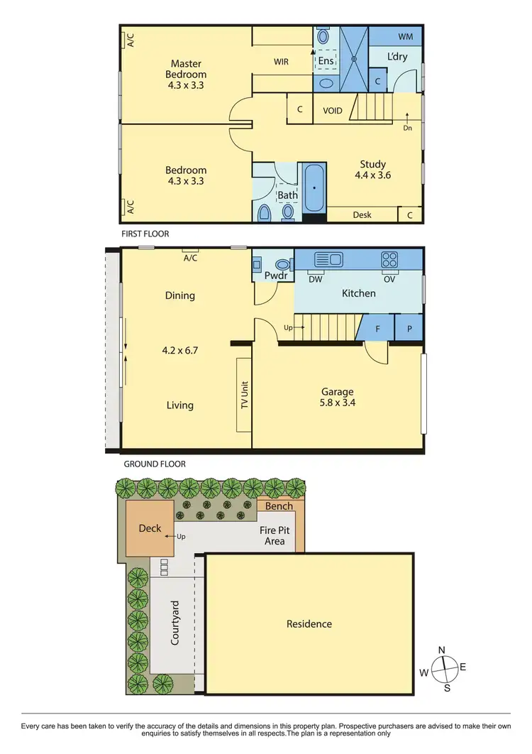 Floorplan of Homely townhouse listing, 1/11 Motherwell Street, South Yarra VIC 3141