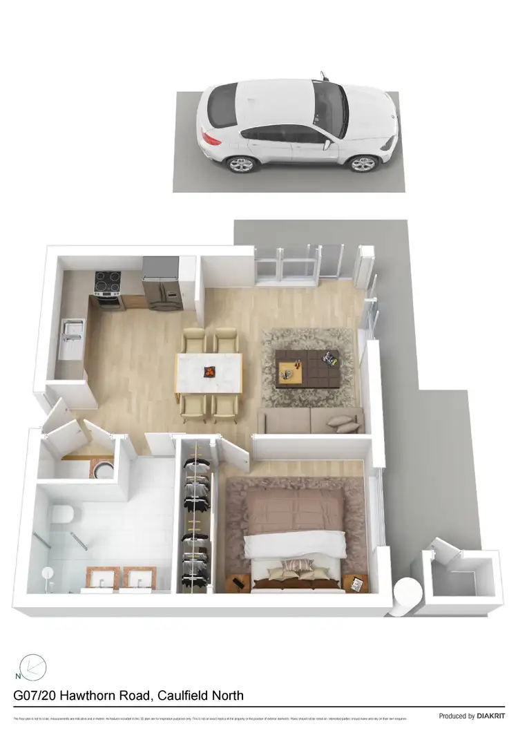 Floorplan of Homely apartment listing, G07/20 Hawthorn Road, Caulfield North VIC 3161