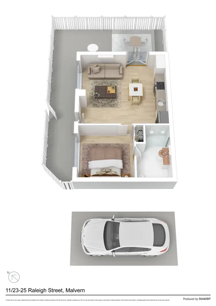 Floorplan of Homely apartment listing, 11/23-25 Raleigh Street, Malvern VIC 3144