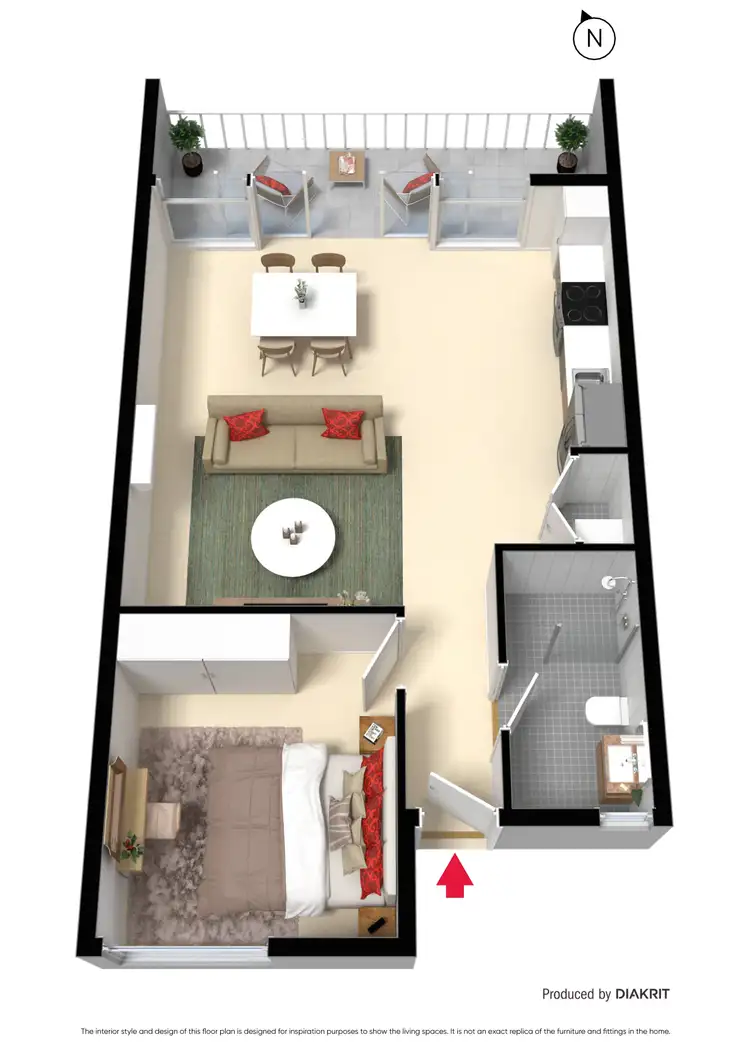 Floorplan of Homely apartment listing, 402/36 Bonview Road, Malvern VIC 3144