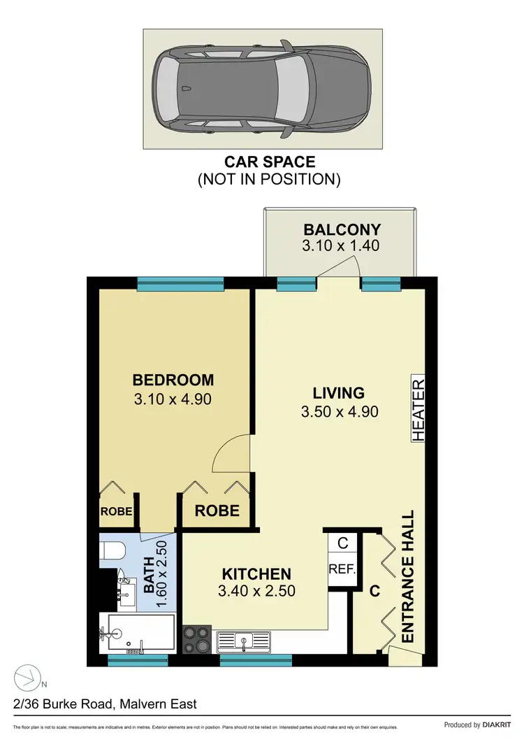 Floorplan of Homely apartment listing, 2/36 Burke Road, Malvern East VIC 3145