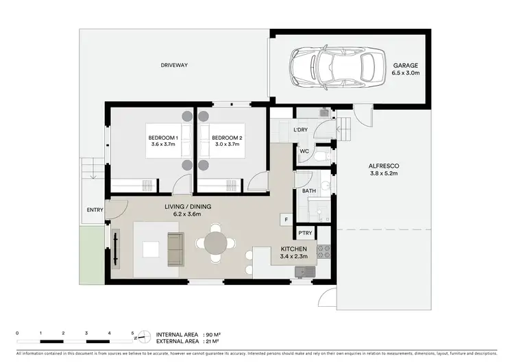 Floorplan of Homely unit listing, 1/252 Anakie Road, Bell Park VIC 3215