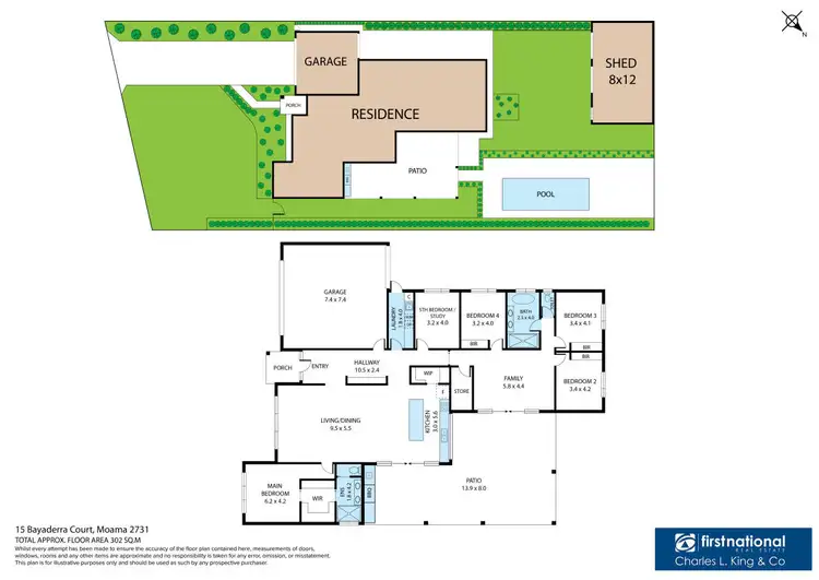 Floorplan of Homely house listing, 15 Bayaderra Court, Moama NSW 2731