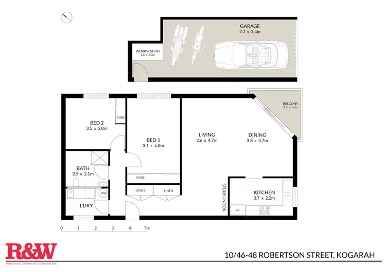 Floorplan of Homely apartment listing, 10/46 Robertson Street, Kogarah NSW 2217