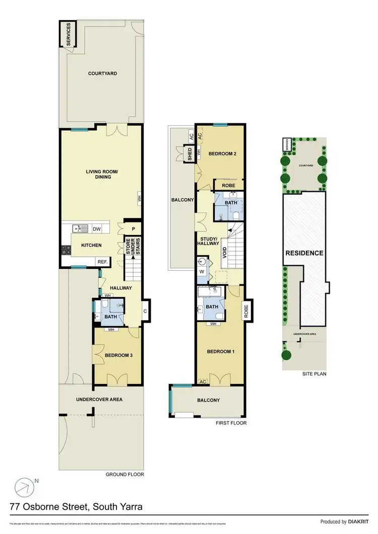 Floorplan of Homely house listing, 77 Osborne Street, South Yarra VIC 3141