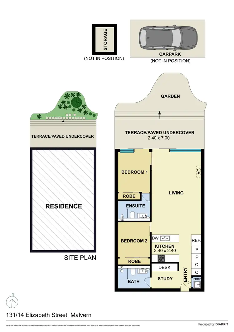 Floorplan of Homely apartment listing, 131/14 Elizabeth Street, Malvern VIC 3144