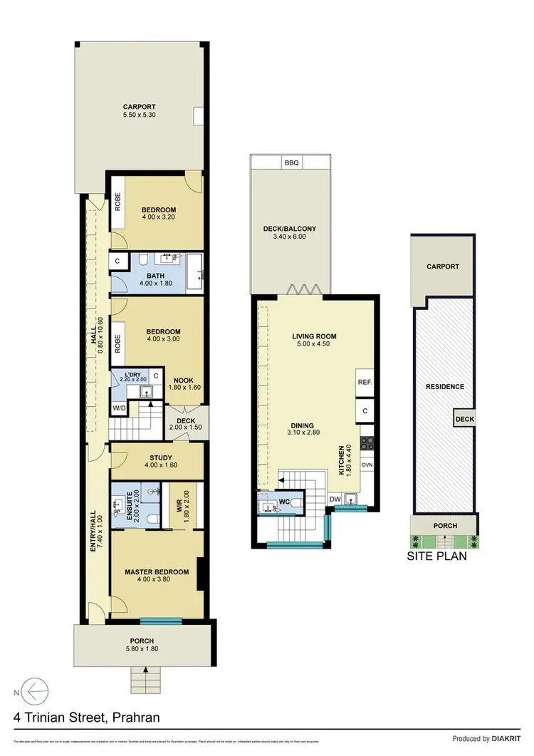 Floorplan of Homely house listing, 4 Trinian Street, Prahran VIC 3181