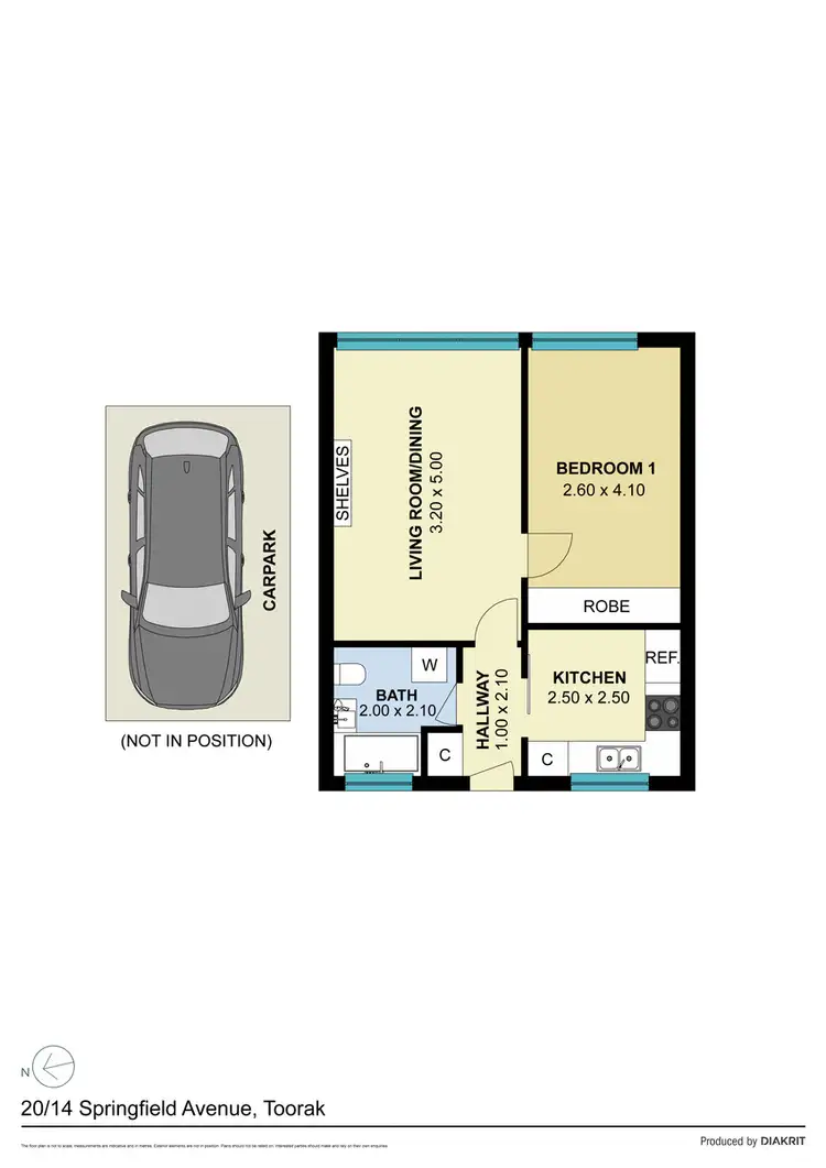 Floorplan of Homely apartment listing, 20/14 Springfield Avenue, Toorak VIC 3142