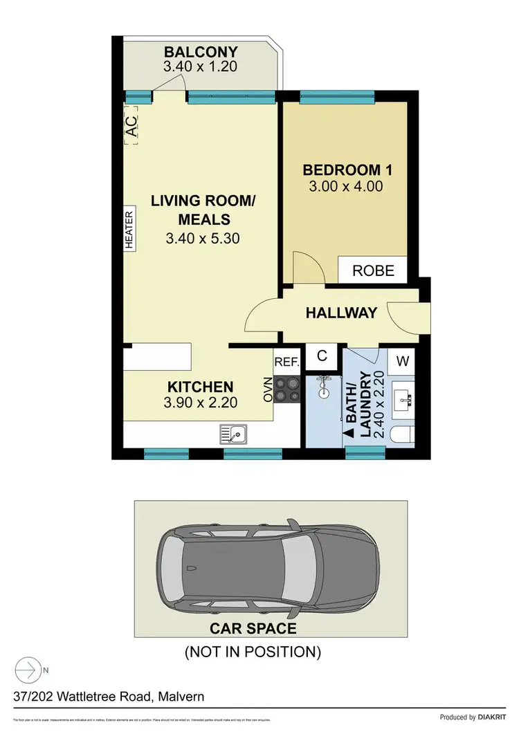 Floorplan of Homely apartment listing, 37/202 Wattletree Road, Malvern VIC 3144