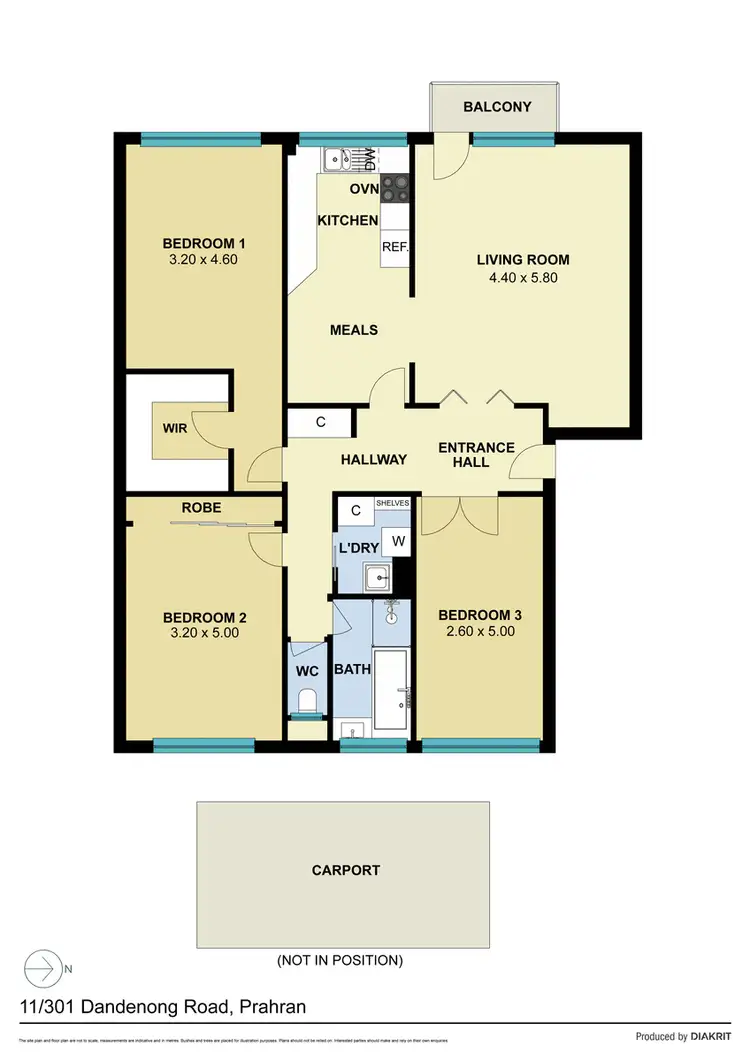 Floorplan of Homely apartment listing, 11/301 Dandenong Road, Prahran VIC 3181