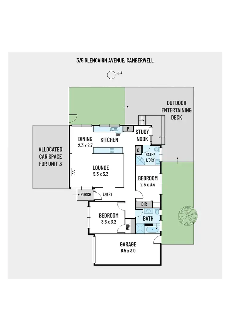 Floorplan of Homely townhouse listing, 3/5 Glencairn Avenue, Camberwell VIC 3124