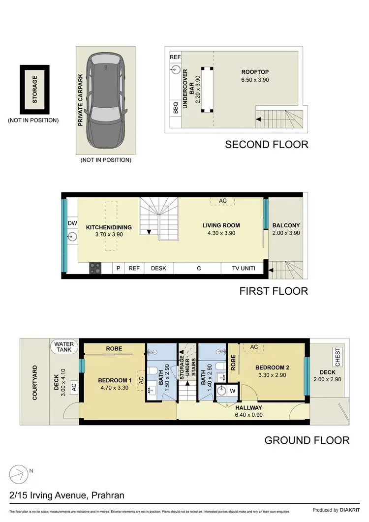 Floorplan of Homely house listing, 2/15 Irving Avenue, Prahran VIC 3181