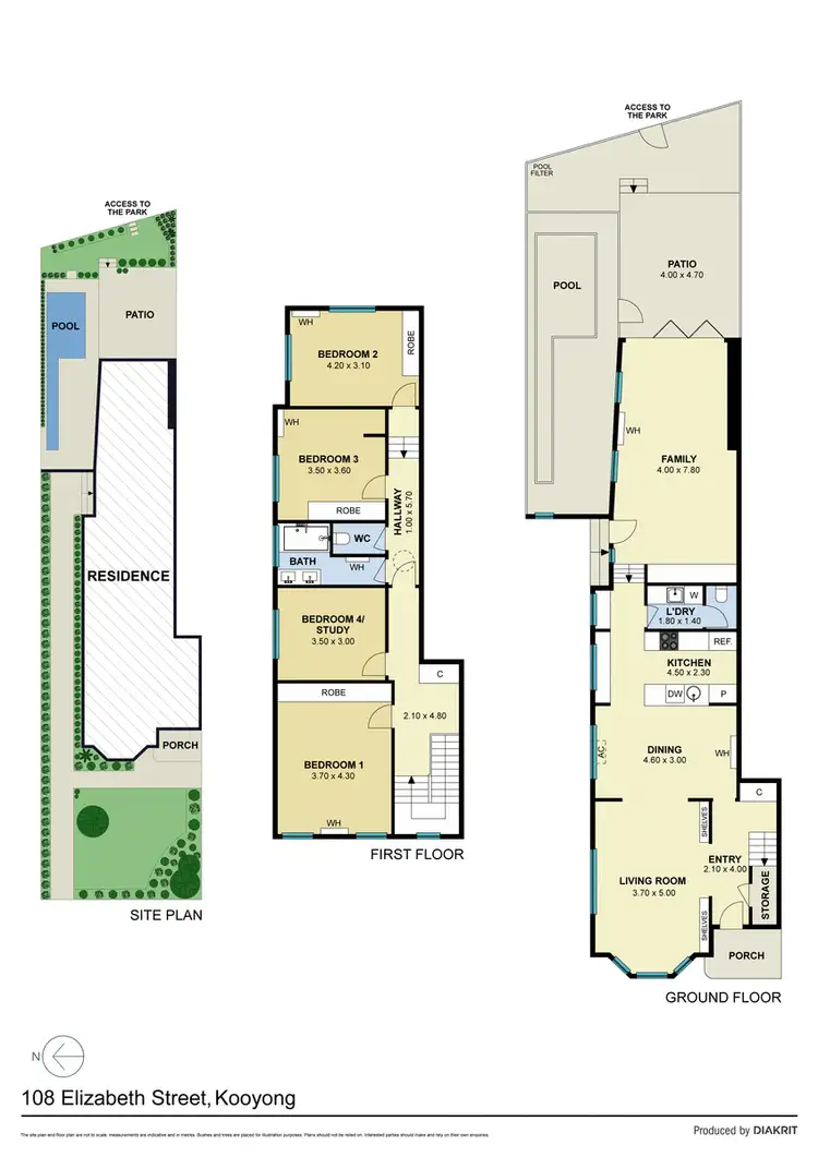 Floorplan of Homely house listing, 108 Elizabeth Street, Kooyong VIC 3144