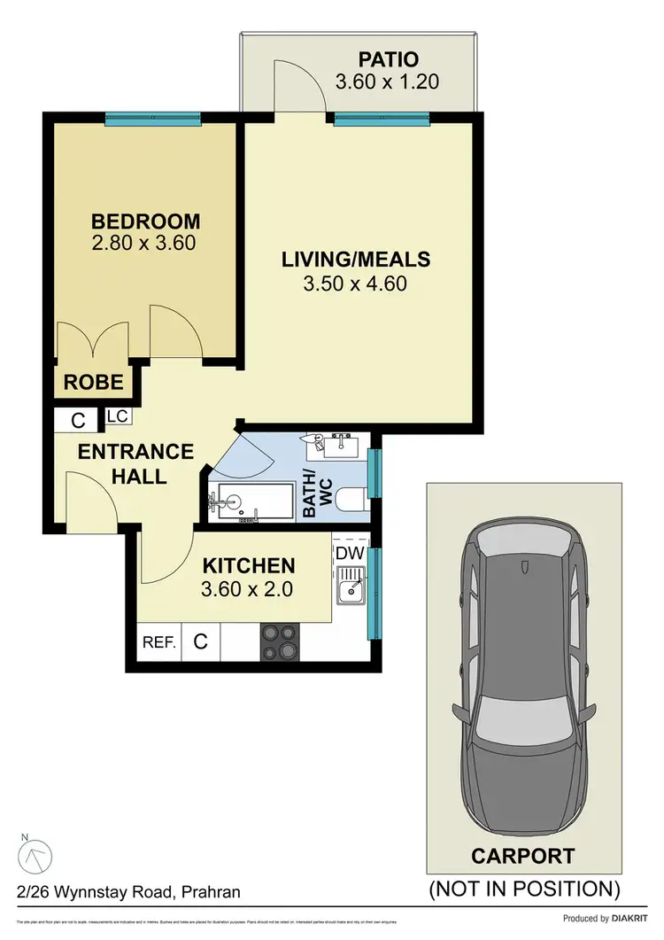 Floorplan of Homely apartment listing, 2/26 Wynnstay Road, Prahran VIC 3181