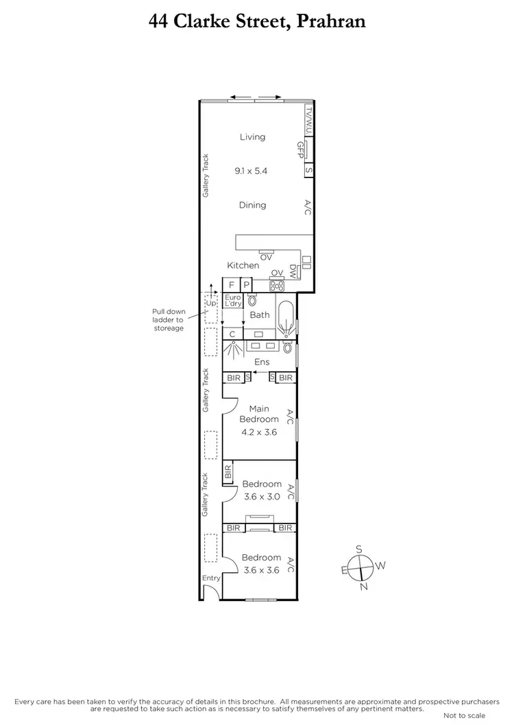 Floorplan of Homely house listing, 44 Clarke Street, Prahran VIC 3181