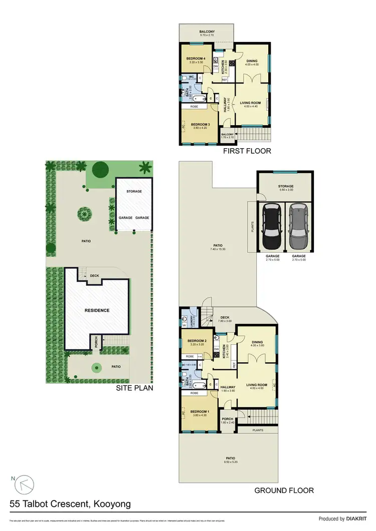 Floorplan of Homely house listing, 55 Talbot Crescent, Kooyong VIC 3144