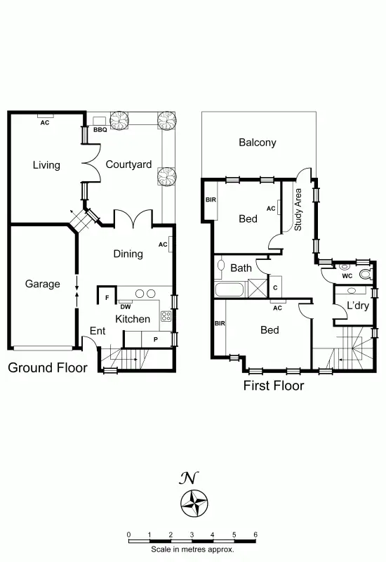 Floorplan of Homely townhouse listing, 1/1A Westbourne Street, Prahran VIC 3181