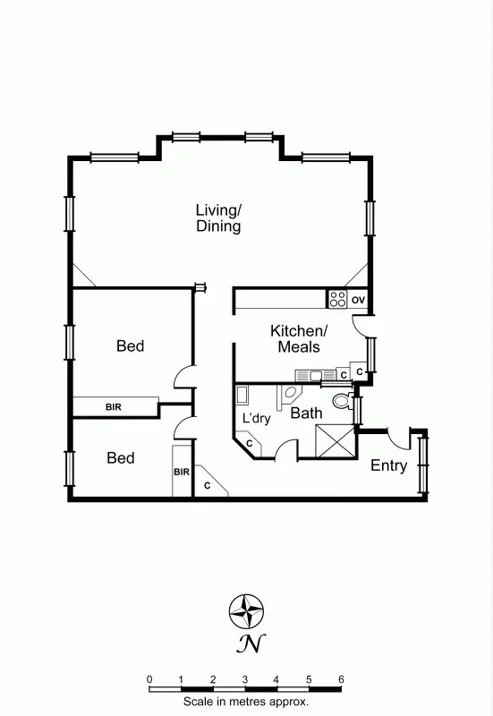 Floorplan of Homely apartment listing, 1/25 Rose Street, Armadale VIC 3143