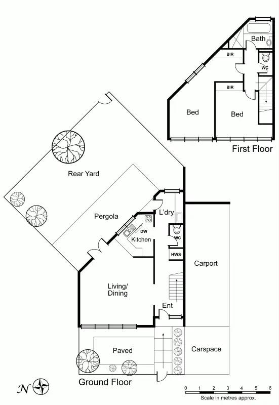 Floorplan of Homely townhouse listing, 4/5 The Terrace, Armadale VIC 3143
