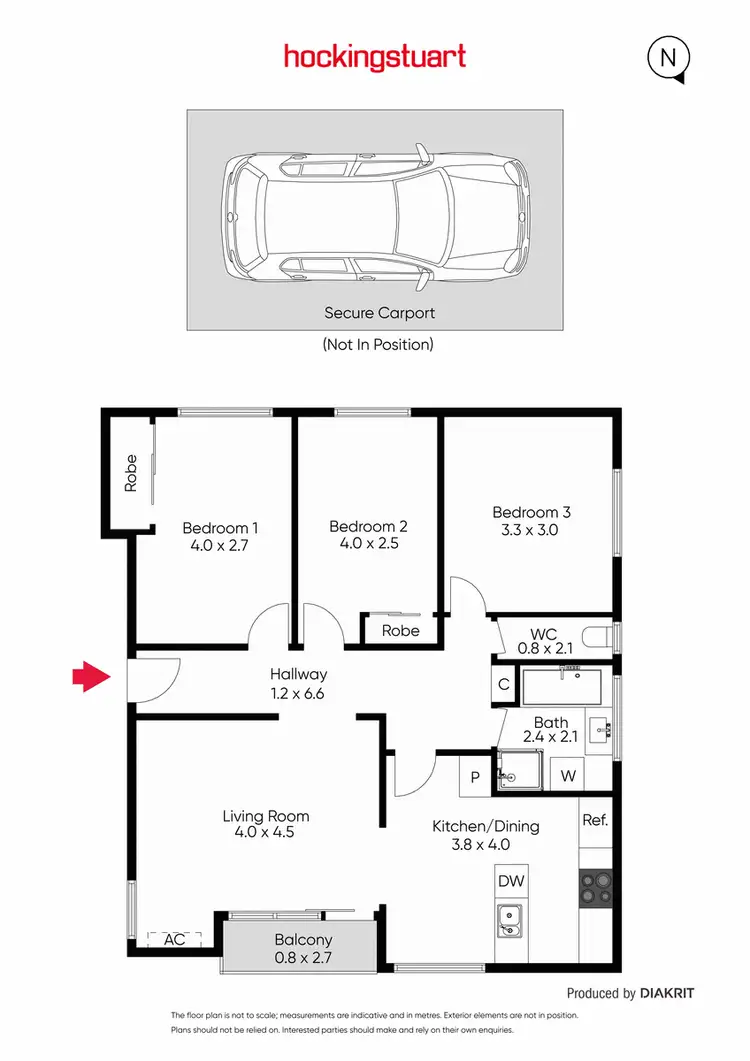 Floorplan of Homely apartment listing, 6/61A Horace Street, Malvern VIC 3144