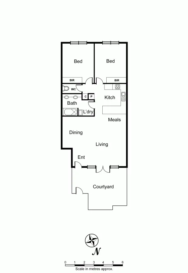 Floorplan of Homely apartment listing, 10/94 Wattletree Road, Armadale VIC 3143