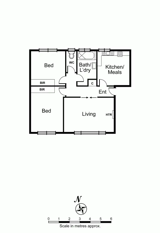 Floorplan of Homely apartment listing, 5/27 St Georges Road, Armadale VIC 3143