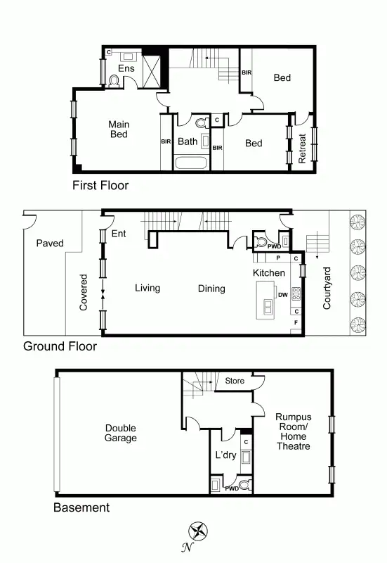 Floorplan of Homely house listing, 3/11 Northcote Road, Armadale VIC 3143