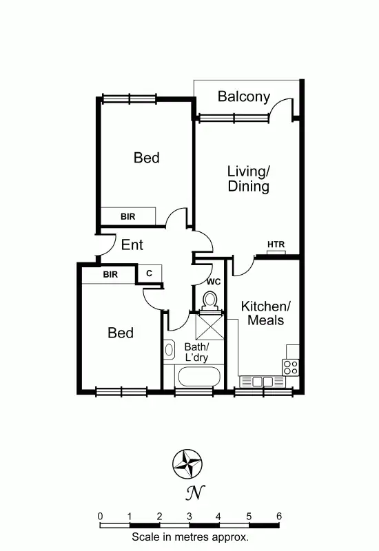 Floorplan of Homely apartment listing, 6/39 Sutherland Road, Armadale VIC 3143