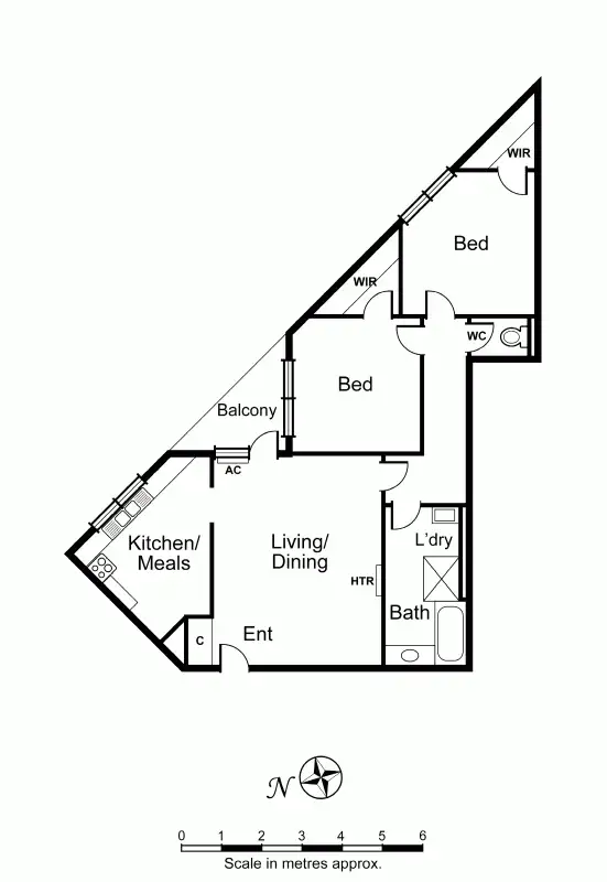 Floorplan of Homely apartment listing, 6/7 Fetherston Street, Armadale VIC 3143