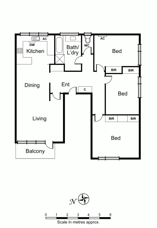 Floorplan of Homely apartment listing, 3/1 Munro Street, Armadale VIC 3143