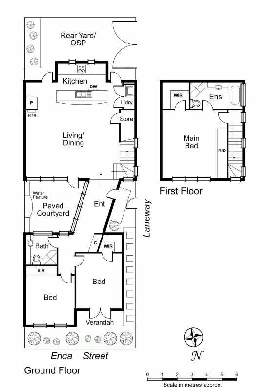 Floorplan of Homely house listing, 16 Erica Street, Prahran VIC 3181