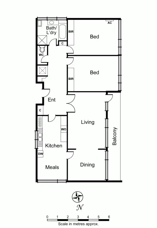 Floorplan of Homely apartment listing, 9/30-32 Denbigh Road, Armadale VIC 3143