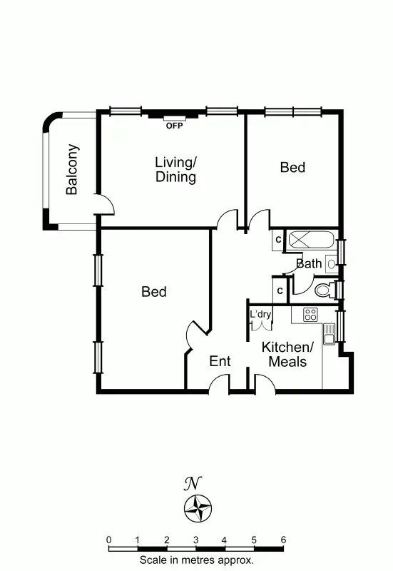 Floorplan of Homely apartment listing, 1/770 Malvern Road, Armadale VIC 3143