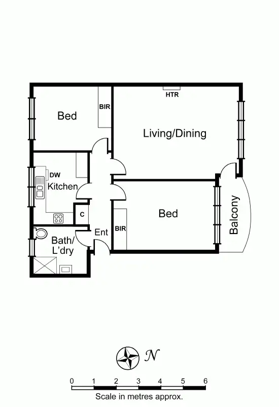 Floorplan of Homely apartment listing, 7/22 Denbigh Road, Armadale VIC 3143