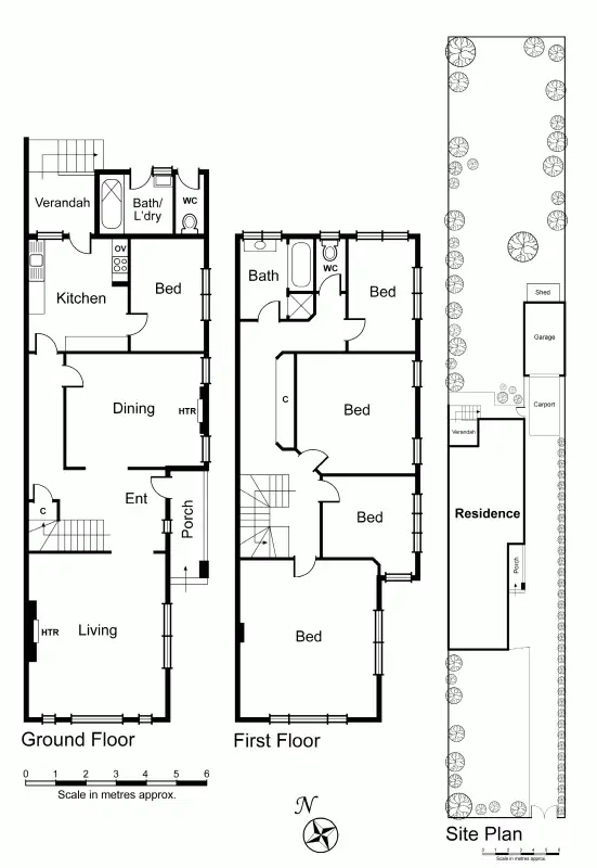 Floorplan of Homely house listing, 13 Talbot Crescent, Kooyong VIC 3144