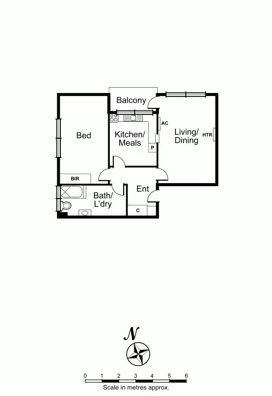 Floorplan of Homely apartment listing, 6/581 Orrong Road, Armadale VIC 3143