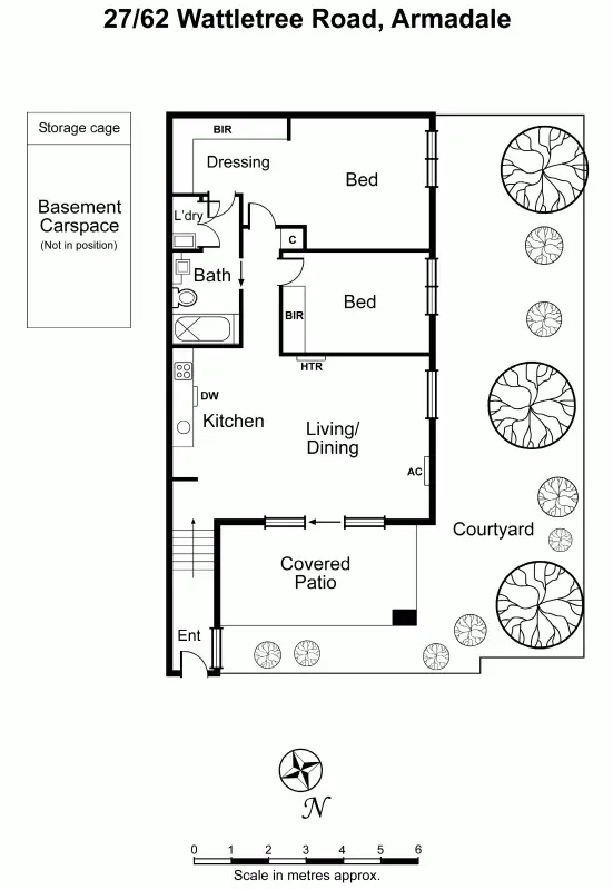 Floorplan of Homely apartment listing, 27/62 Wattletree Road, Armadale VIC 3143