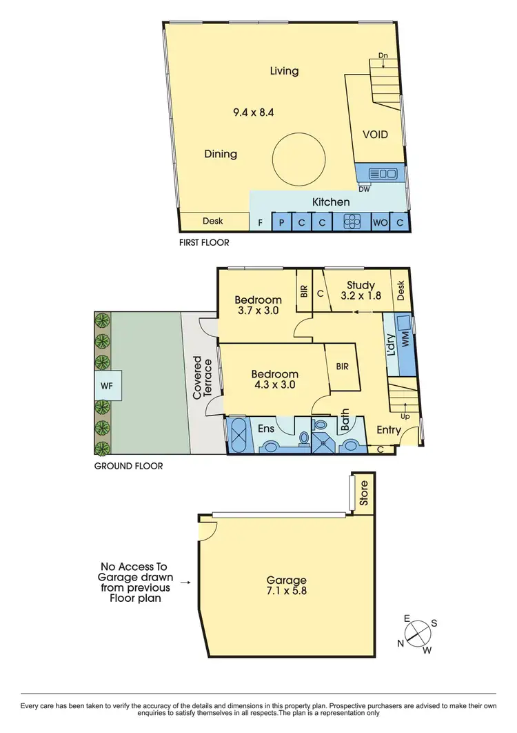 Floorplan of Homely house listing, 31 Hinton Lane, Prahran VIC 3181