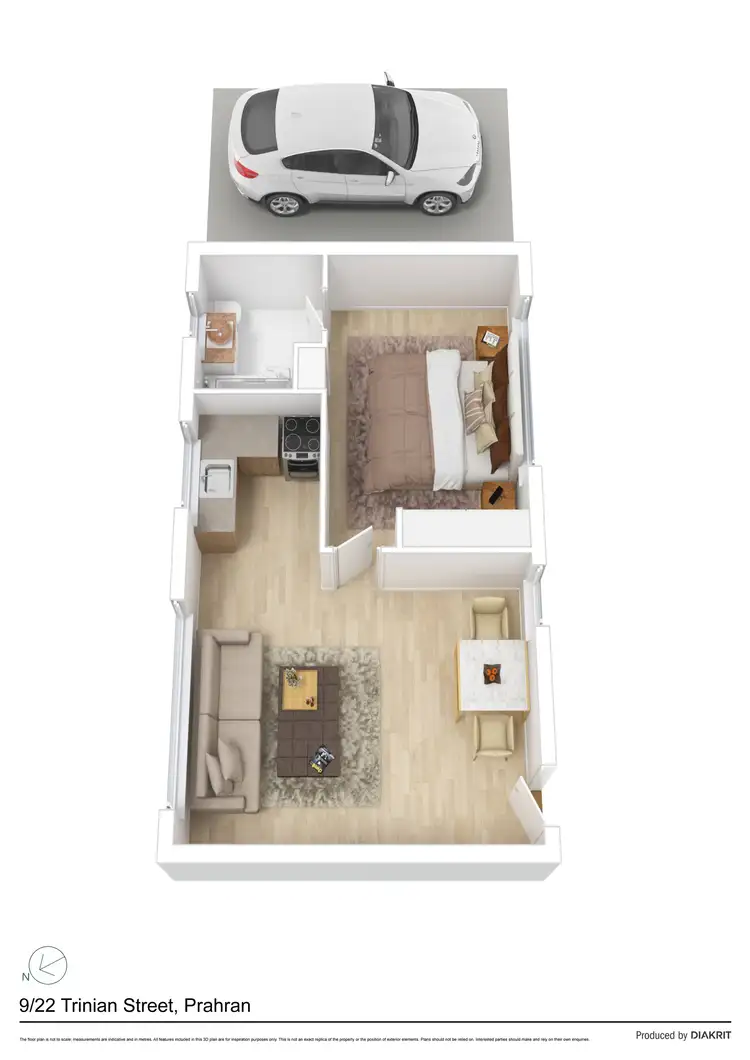 Floorplan of Homely apartment listing, 9/22 Trinian Street, Prahran VIC 3181