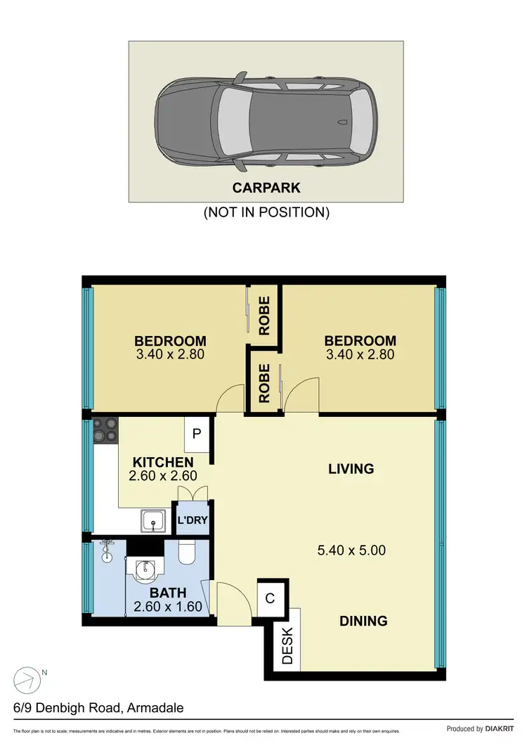Floorplan of Homely apartment listing, 6/9 Denbigh Road, Armadale VIC 3143