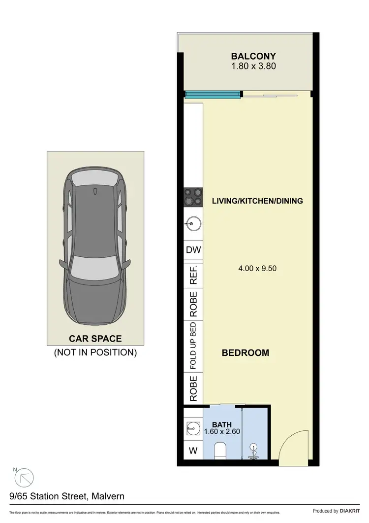 Floorplan of Homely apartment listing, 9/65 Station Street, Malvern VIC 3144