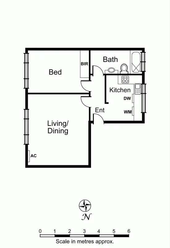 Floorplan of Homely apartment listing, 6/14 Liddiard Street, Hawthorn VIC 3122