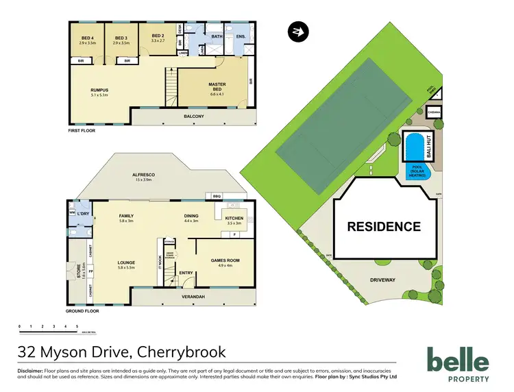 Floorplan of Homely house listing, 32 Myson Drive, Cherrybrook NSW 2126
