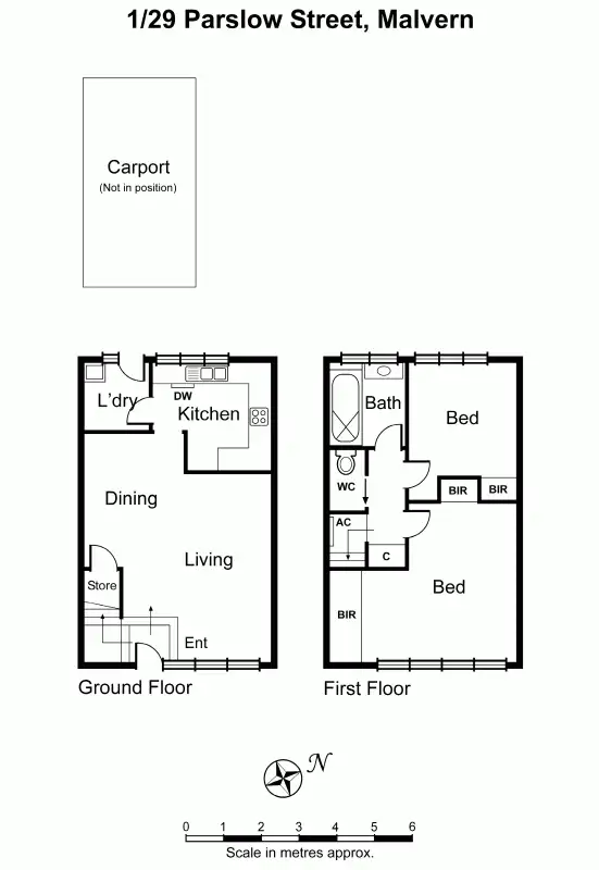 Floorplan of Homely apartment listing, 1/29 Parslow Street, Malvern VIC 3144