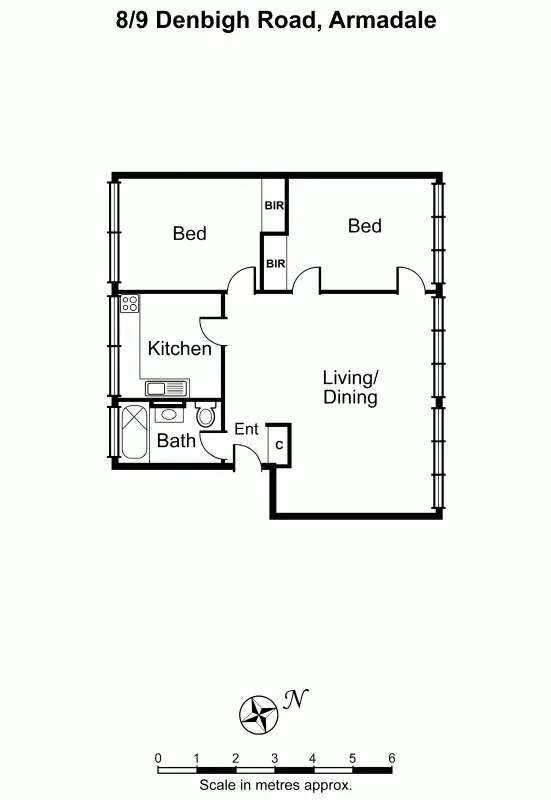 Floorplan of Homely unit listing, 8/9 Denbigh Road, Armadale VIC 3143