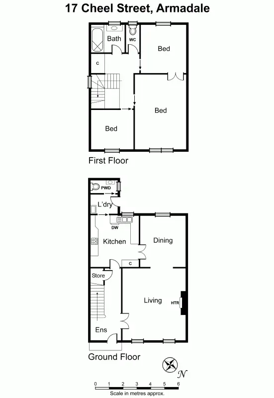 Floorplan of Homely house listing, 17 Cheel Street, Armadale VIC 3143